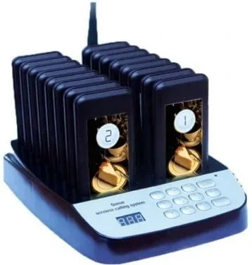 Kit Avisador de Clientes Premier Efficent-Customer/ 16 Receptores / Base de Carga