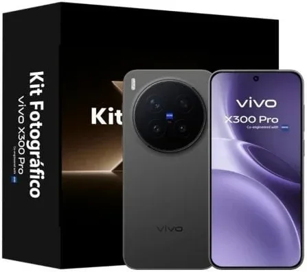 Smartphone Vivo X300 Pro 16GB/ 512GB/ 6.78"/ 5G/ Negro + Kit fotográfico Vivo X300 Pro