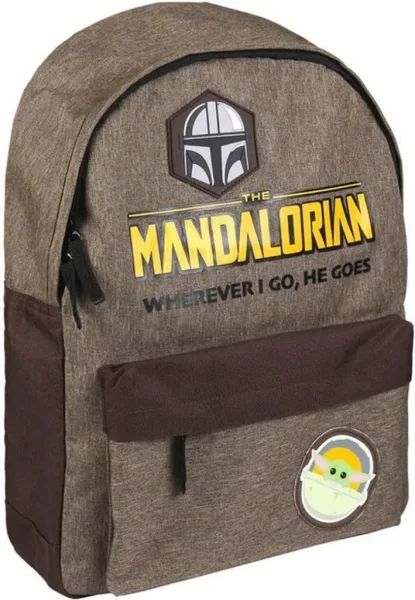 Mochila casual cerdá star wars the mandalorian wherever i go he goes