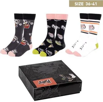 Pack calcetines 3 piezas otaku talla 36 -  41