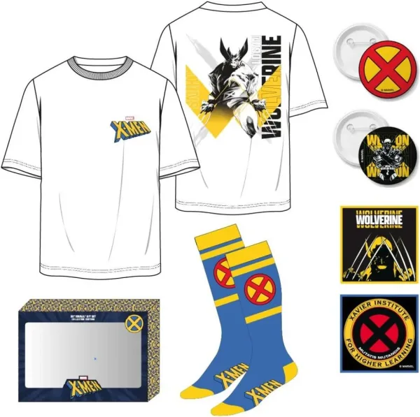Camiseta corta single jersey set x - men l