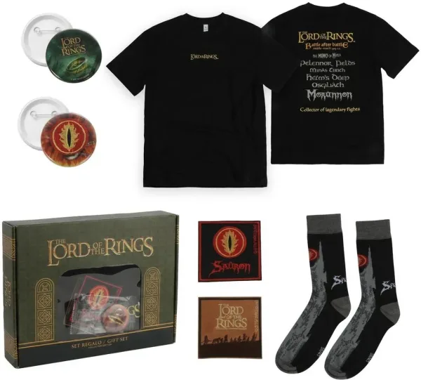 Camiseta corta single jersey set the lord of the rings m