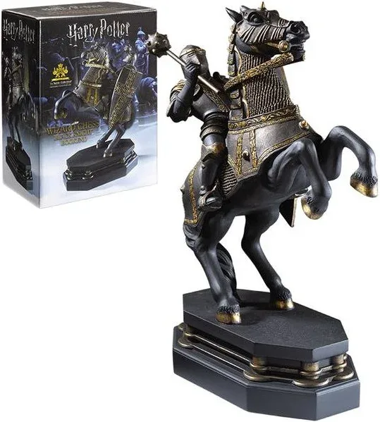 Soporte de libros the noble collection caballero negro ajedrez de hechiceros desafío final