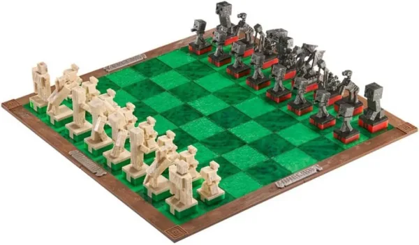 Juego de mesa ajedrez the noble collection minecraft héroes vs. criaturas