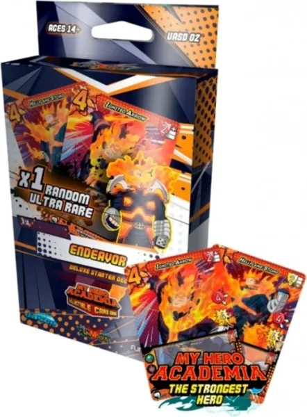 Juego de cartas my hero academia starter deck series 3 endeavor deluxe