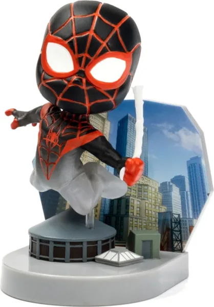 Figura mini diorama superama the loyal subjects spider man (mini morales) con efecto camuflaje