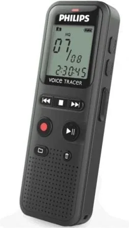 Grabadora de Voz Philips VoiceTracer DVT1160/ 8kHz/ Negro