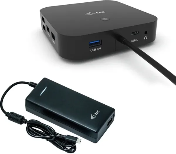 Docking station con adaptador de corriente universal i - tec USB - c HDMI dp con  de corriente 100 w