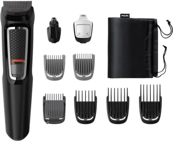 Afeitadora Philips Mg3740 9 Piezas 60 Min Acc Nariz Negro