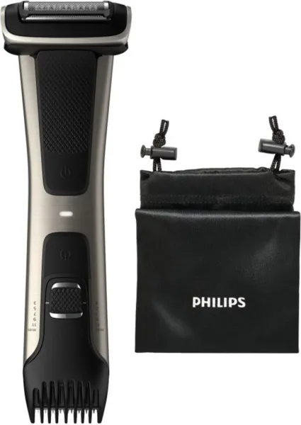 Cortapelos corporal philips bodygroom 7000 negro 5 posiciones - peine guia -  3 -  11mm - recorta - afeita - ducha