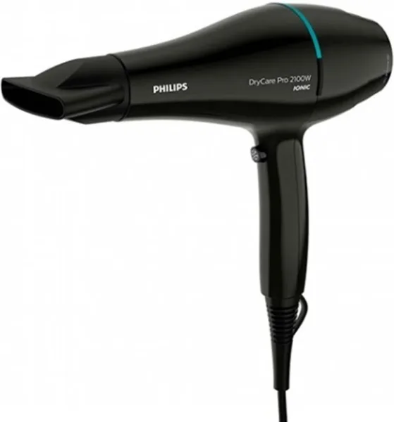 Secador de pelo philips drycare advanced pro negro - 2100w - ionizador - frio - boquilla 9mm - cable 1.8m - 6 posiciones