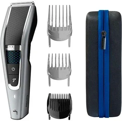 Cortapelos philips hairclipper 5000 hc5650 - 15  28 ajustes -  3 peines -  90m autonomia -  lavable -  estuche rigid
