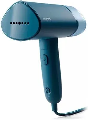 Plancha vertical vaporizador philips 3000 series azul 1000w - plegable - dep 100ml - antibacterias - antiacaros