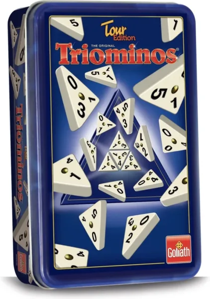 Juego de mesa triominos caja metalica pegi 6