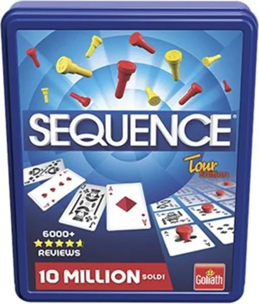 Juego de mesa sequence caja metalica pegi 7