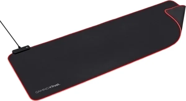 Alfombrilla RGB Xxl Gxt 764 Glide-Flex Negro Trust