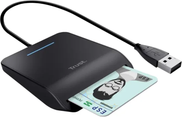Lector Tarjetas Externo USB 2.0 Primo Negro Trust