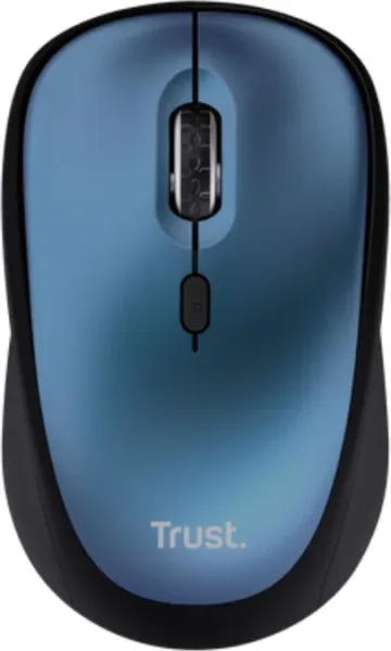 Ratón Mini Inalámbrico Trust Yvi+ Silent/ Hasta 1600 DPI/ Azul