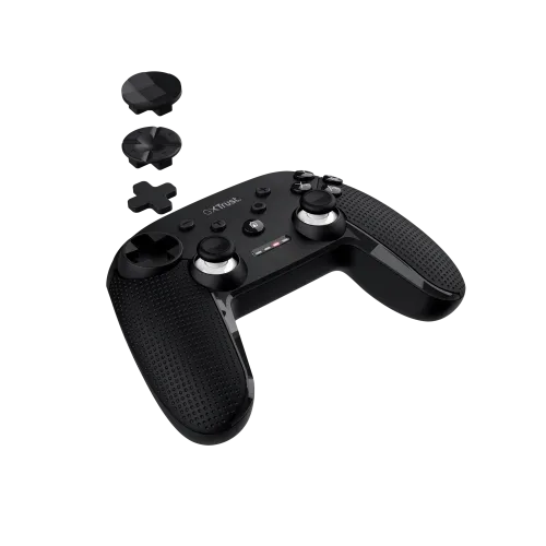 Trust GXT 542 MUTA Negro Bluetooth/RF/USB Palanca de mando Analógico/Digital Android, Nintendo Switch, PC, PC Tableta, iOS