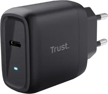 Cargador Pared/Viaje USB-C 45W Maxo Negro Trust