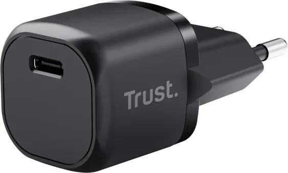 Cargador Pared/Viaje Ultrarreducido USB-C Pd 20W Maxo Negro Trust