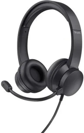 Auriculares Trust HS-150/ con Micrófono/ Jack 3.5/ Negros