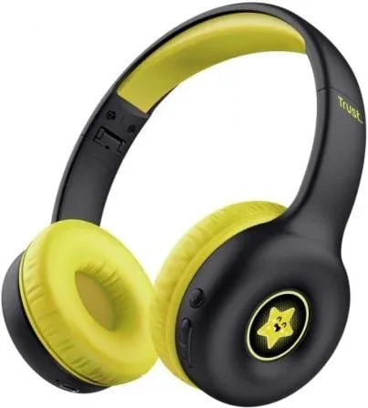 Auriculares Infantiles Inalámbricos Trust Nouna Kids/ con Micrófono/ Negros
