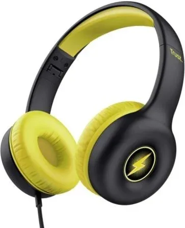 Auriculares Infantiles Trust Nouna Kids/ con Micrófono/ Negros