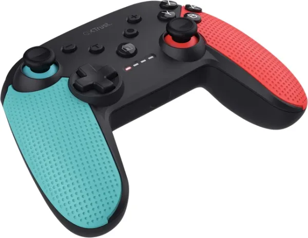 Trust GXT 1246B Muta Negro, Azul, Rojo Bluetooth Gamepad Nintendo Switch, Nintendo Switch Lite