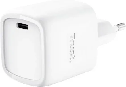 Cargador de Pared GaN Trust Maxo 30W/ 1xUSB Tipo-C/ 30W