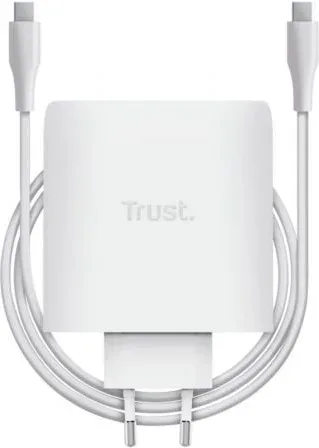 Cargador de Pared GaN Trust Maxo 100W/ 2xUSB Tipo-C/ Incluye Cable USB Tipo-C/ 100W