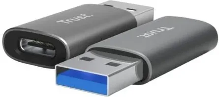 Adaptador USB 3.2 GEN2 Trust Calyx / USB Tipo-C Hembra - USB Macho