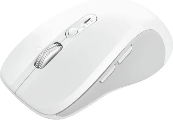 Ratón Ergonómico Inalámbrico Trust Ferro/ Hasta 3200 DPI/ Blanco