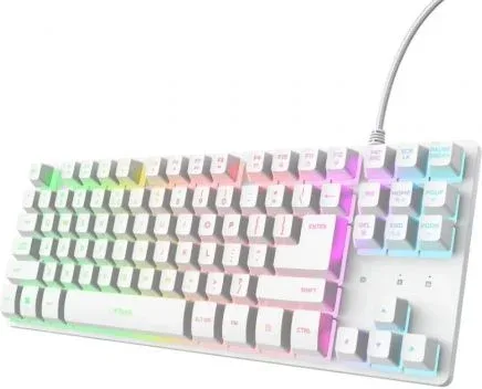 Teclado Gaming Trust Gaming GXT 833 Thado TKL 25896/ Blanco