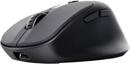 Ratón Ergonómico Inalámbrico Trust Zevo 25991/ Batería recargable/ Hasta 4000 DPI/ Negro