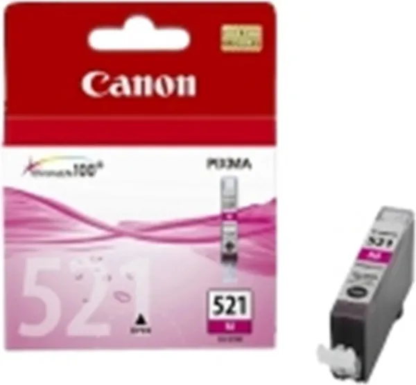 Cartucho tinta canon cli 521m magenta 9ml pixma 3600 -  4600 -  4700 -  mp540 -  550 -  560 -  620 -  630 -  640 -  980 -  mx860 -  870