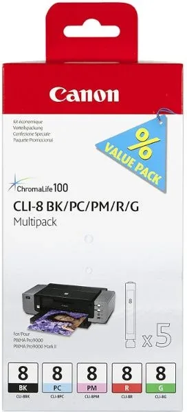 Multipack 3 Cartuchos Canon Tinta Cli-8 C/M/Y