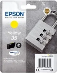 Cartucho tinta epson c13t35844010 amarillo durabrite ultra ink 35 -  650 paginas - candado