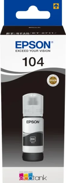 Epson Botella Tinta Ecotank 104 Negro