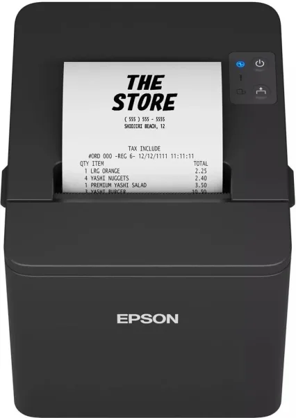 Impresora de Tickets Epson TM-T20IVEN/ Térmica/ Ancho papel 80mm/ USB-RS232-Ethernet/ Negra