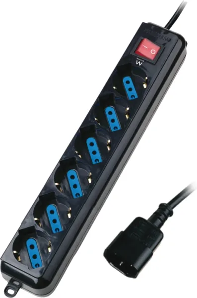 Regleta para sai protector contra sobre tensiones conector iec -  x6 salidas