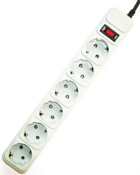 Regleta Gembird  6 Enchufes, Protector Contra Sobretensiones, 10 Pies
