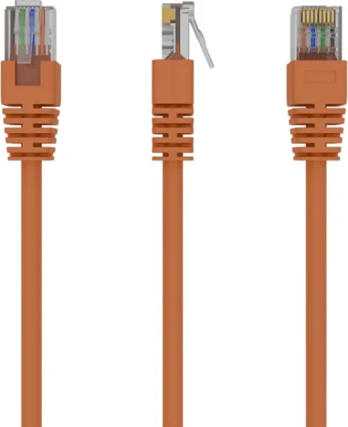 Cable CAT5E UTP moldeado 0,5m Naranja