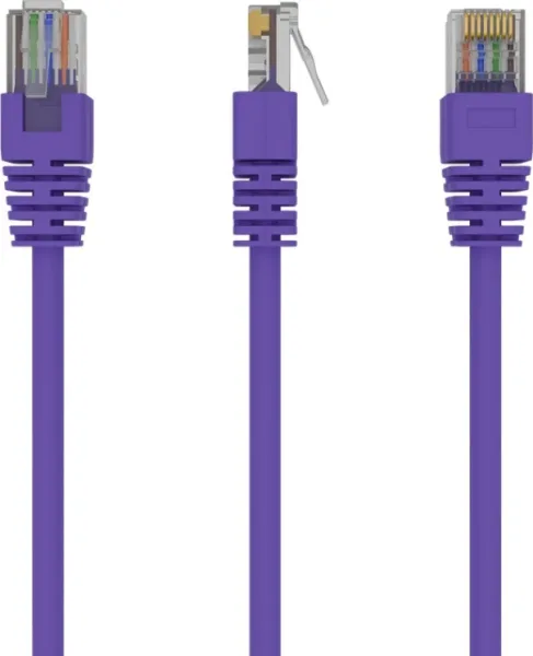 Cable Red Cat5E Gembird Utp Violeta 1M