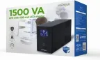 Sai Gembird con USB y Display LCD 1500 Va Negro