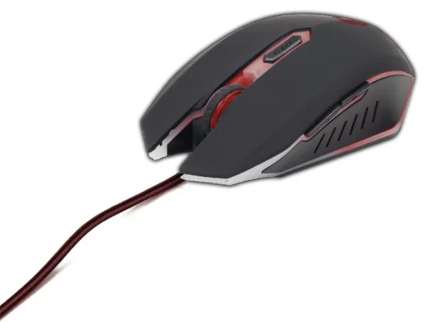 Raton Gaming Gembird USB Negro/Rojo