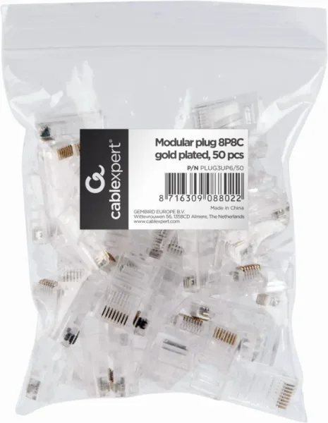 Conector Gembird Rj45 Cat5 Bolsa 50 Uds