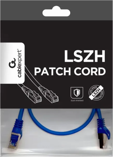 Cable Red S-Ftp Gembird Cat 6A Lszh Azul 0,5 M