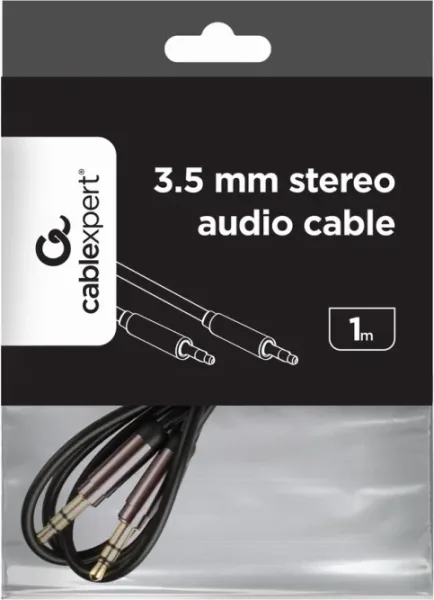 Cable Audio Gembird Estereo de 3,5 Mm, 1 M