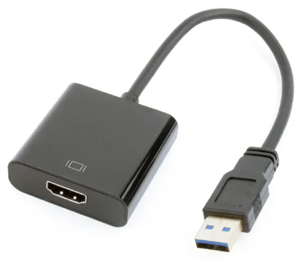 Cable Adaptador Gembird USB 3.0 Macho a HDMI Hembra Negro